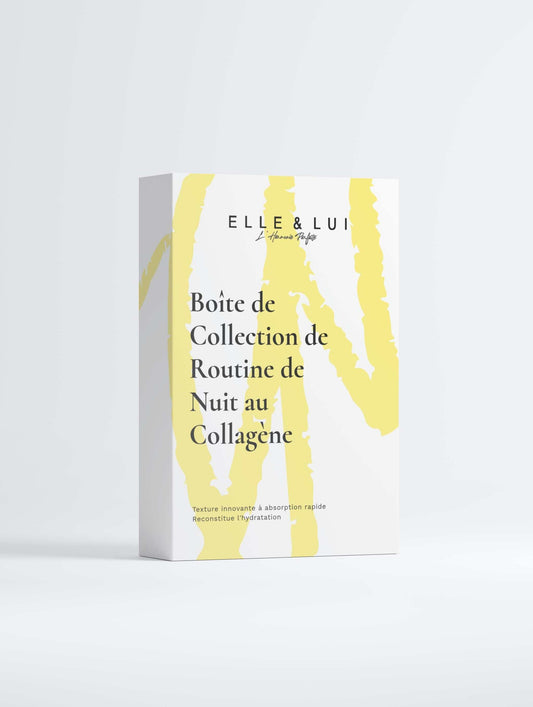 Boîte de collection de routine de nuit au collagène pour rajeunissement et hydratation de la peau