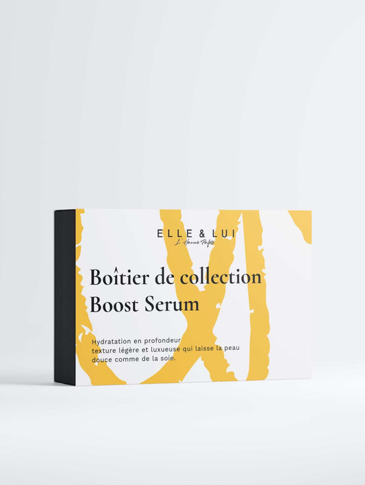 Boîtier de collection Boost Serum avec sérums pour élasticité, fermeté et éclat de la peau