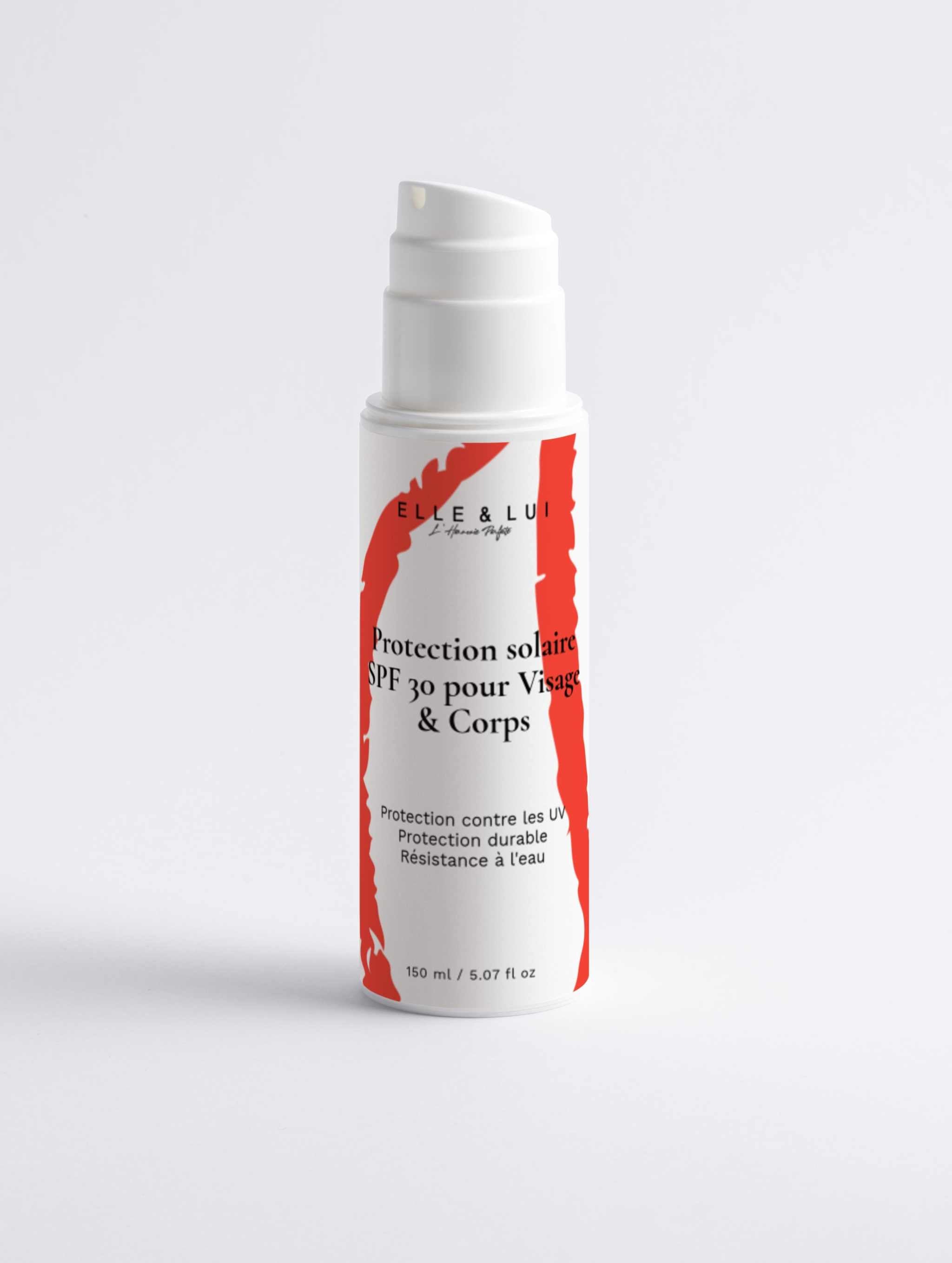 Flacon de protection solaire SPF30 pour visage et corps de la boîte de collection best-sellers de la saison estivale