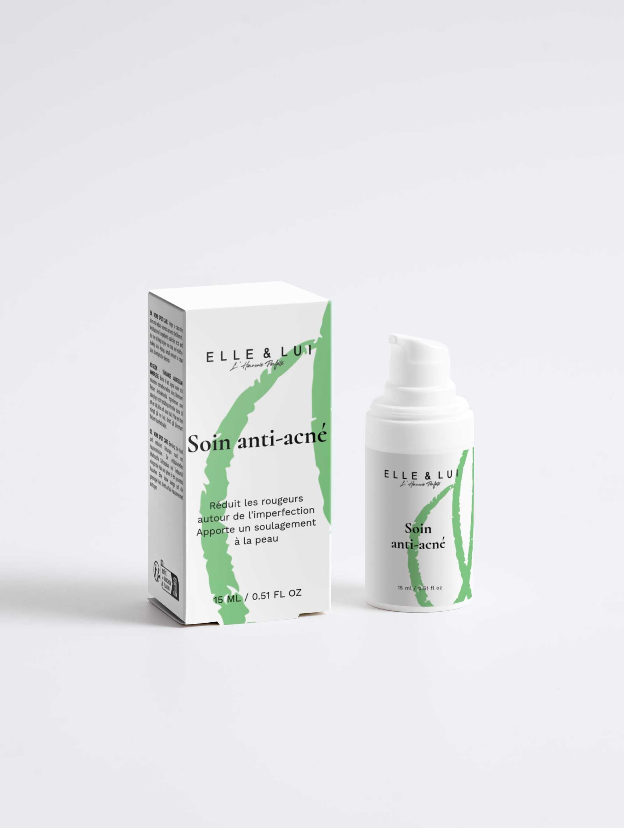 Boîte de collection Acné Care avec soin anti-acné pour réduire rougeurs et imperfections.