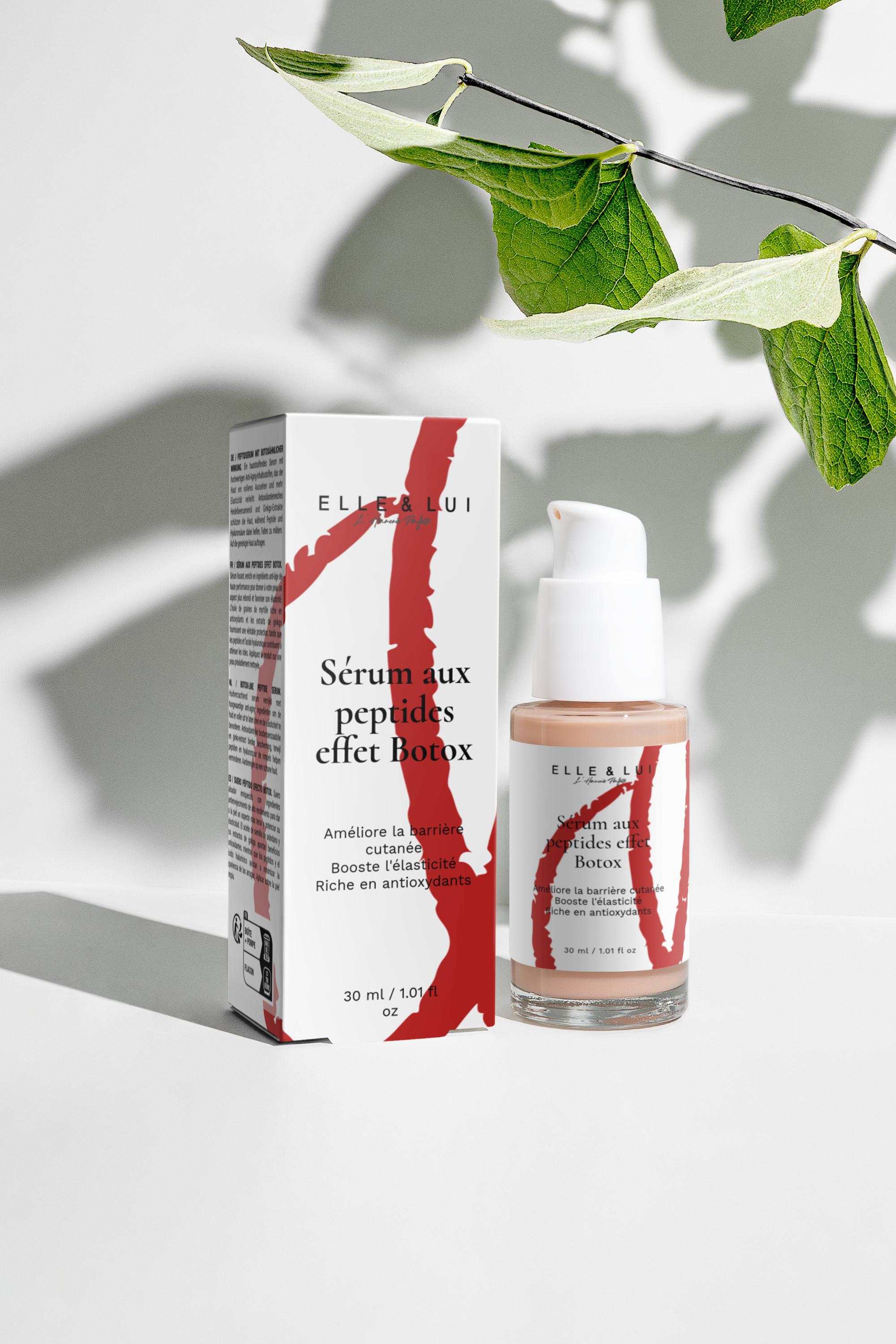 Boîtier de collection Boost Serum avec sérum aux peptides effet Botox pour peau plus ferme et éclat jeunesse