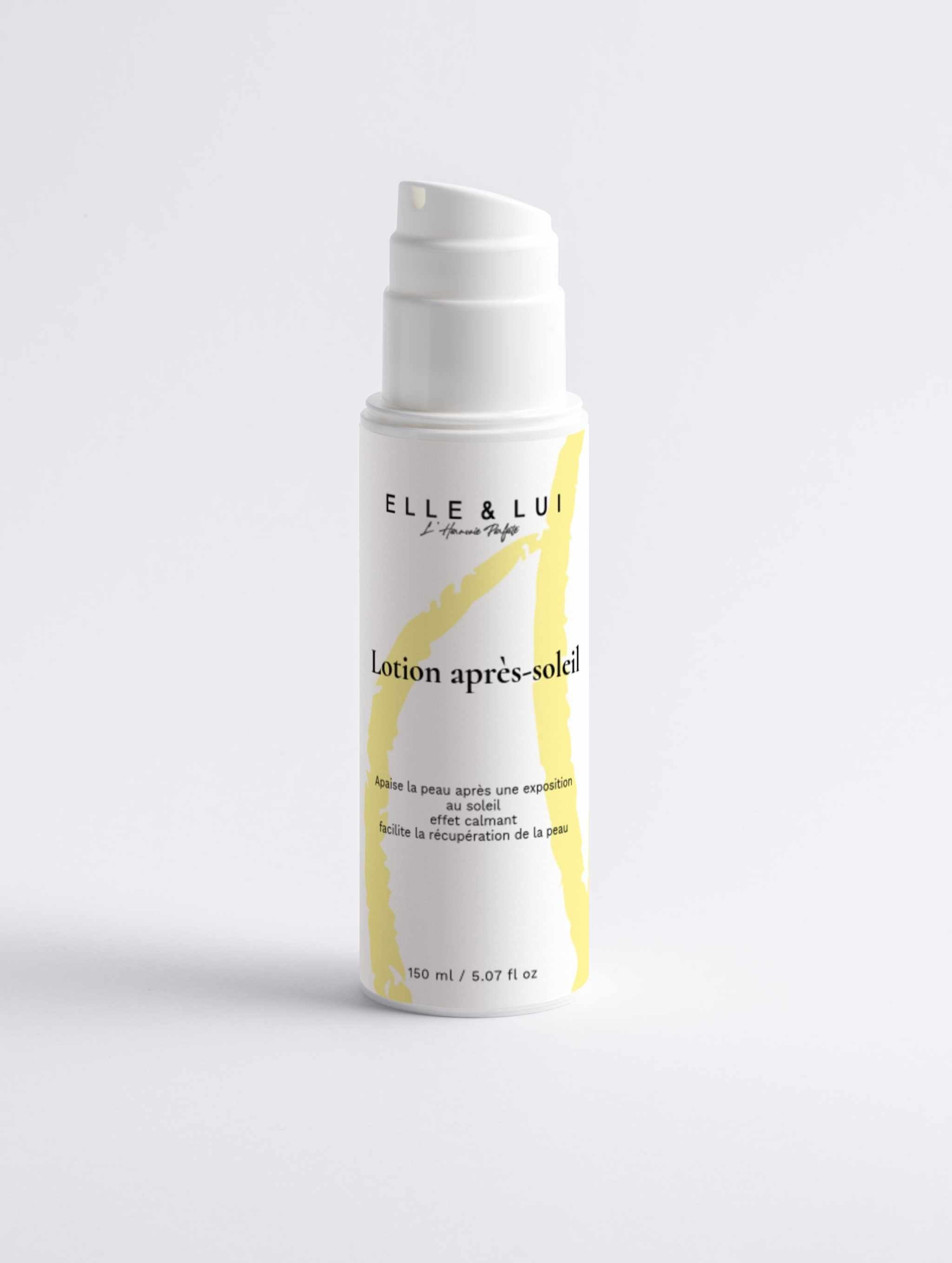 Flacon de lotion après-soleil hydratante apaisante pour soins solaires SPF50